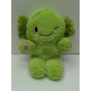 Build a Bear BAB Mini Beans Zombie Axolotl Green One Eyed Plush Halloween NO EYE